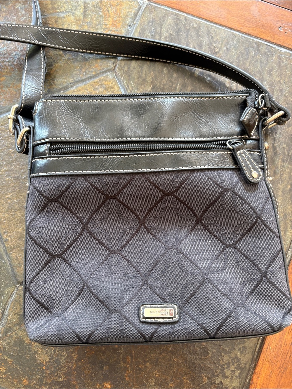 Black Quilted Crossbody Shoulder Bag